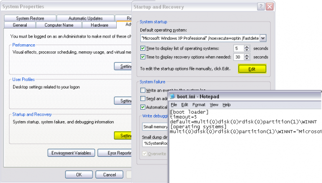 How to set the 3GB boot.ini switch