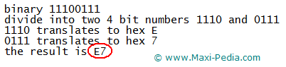 Dec to hex convertor